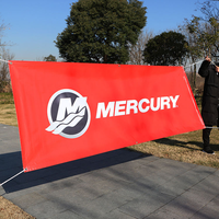 Drapeau publicitaire imprimé sur mesure avec œillets pour événements en plein air et promotion de marque