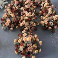 Boules de fleurs artificielles bleu ciel J-FB121, centre de table pour mariage, 50 cm, centre de table en roses