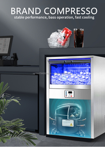 Machine à glaçons commerciale de 120kg nouveau moteur 220V/110V pour l'utilisation de cuisine de restaurant - Product Image 2