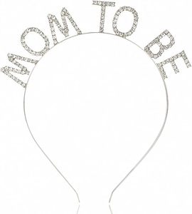 Decorazione Baby Shower mamma per essere cerchietto corona di Tiara oro <span class=keywords><strong>rosa</strong></span> mamma per essere Baby Shower favorisce regali per feste - Product Image 4