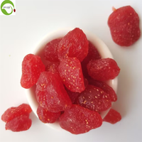 Fraises séchées entières, conservées au sirop, goût sucré, collation saine en vrac, sac de 2 kg