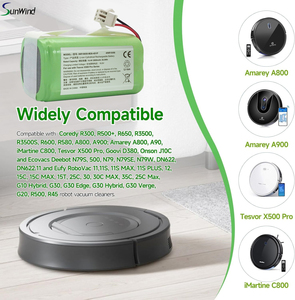 14.4V 2600mAh Li-Polymer sạch Robot cho amarey A800 A900 imartine C800 tesvor X500 Pro goovi D380 Máy hút bụi Pin - Product Image 4