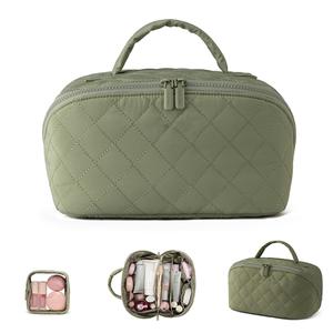 Organizador de Brochas de Maquillaje Portátil de Gran Capacidad, Bolsa de Aseo de Viaje de Alta Gama, Bolsa de Cosméticos Personalizable - Product Image 4