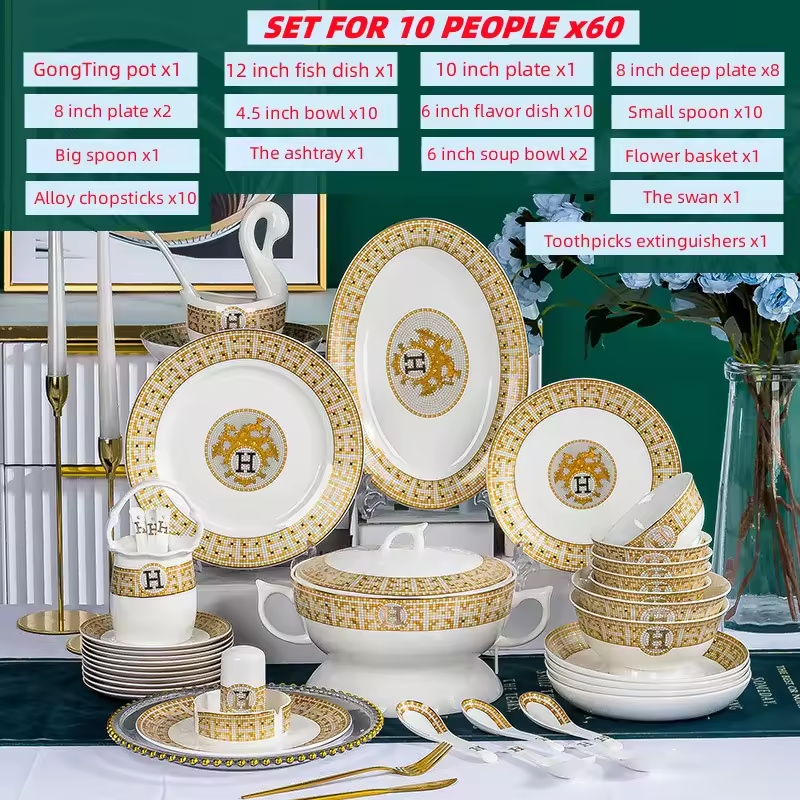 　Bone China 2025 American Style of Jingdezhen Ceramic Bone China Set