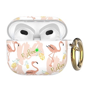 Étui de protection mignon pour Airpods IMD étui pour écouteurs en TPU à impression complète avec porte-clés doré pour Airpods Pro <span class=keywords><strong>3</strong></span> - Product Image 2
