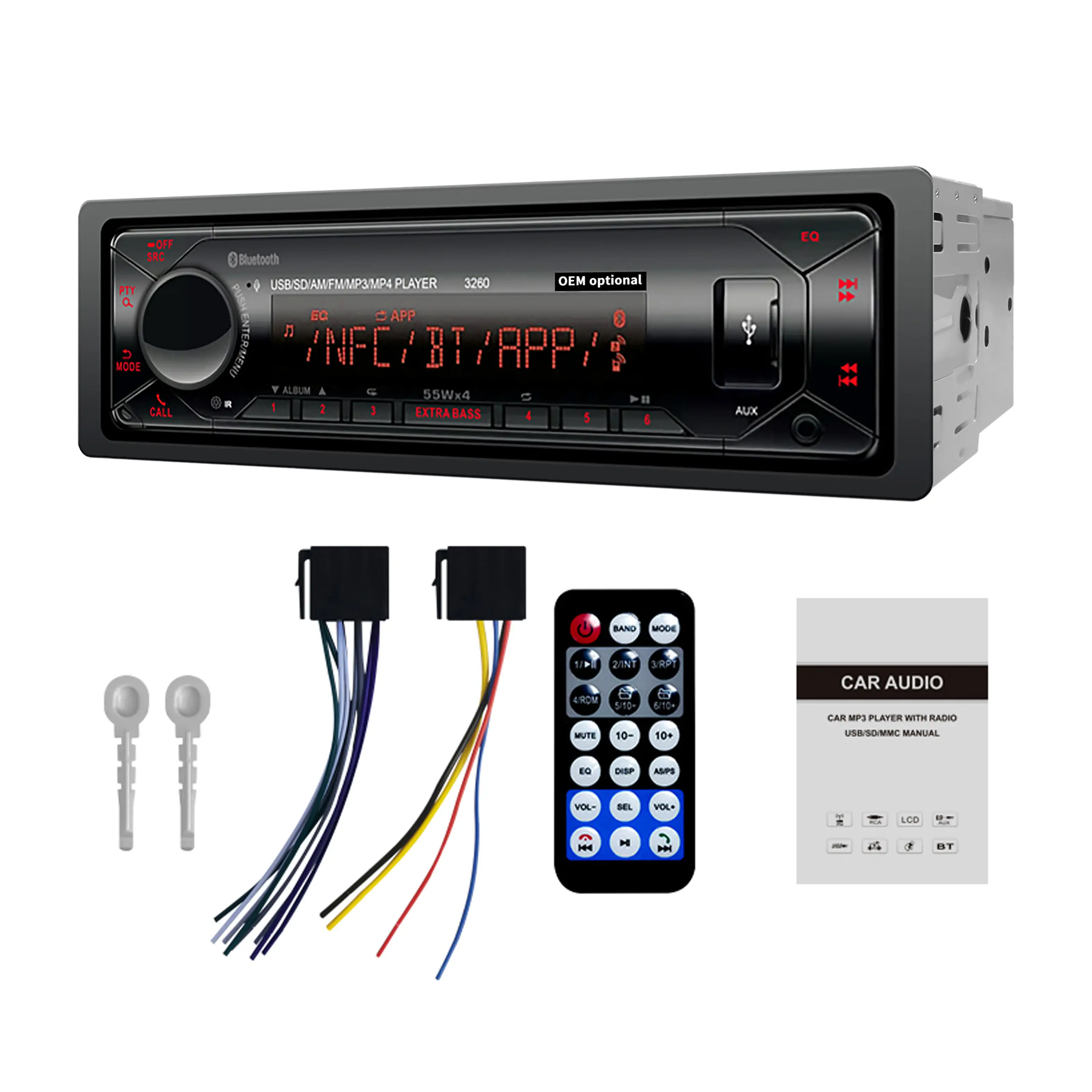 Yüksek kaliteli DSP araba kablosuz müzik indir Mp3 çalar DSP USB radyo OEM ses Stereo ROHS kökenli gelişmiş tip garanti