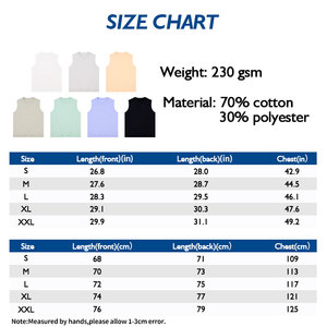 Verano 230G Chaleco de algodón Ice-Cool Top sin mangas de color sólido - Product Image 3