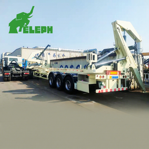 Tri-axle Side Lifter Crane Container Side Loader <strong>Trailer</strong> for <strong>20</strong> <strong>ft</strong> 40ft Container - Product Image 1