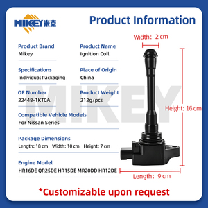 Bobina di Accensione MIKEY 224481KT0A per <span class=keywords><strong>Nissan</strong></span> <span class=keywords><strong>JUKE</strong></span>, Altima, KICKS, Presage, Murano, X-Trail, Sylphy, Sostituzione per <span class=keywords><strong>NISSAN</strong></span> 224485RF0A - Product Image 3
