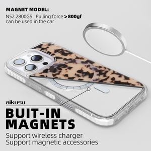 Funda para Teléfono AIKUSU OEM ODM Resistente a Golpes, Diseño Carey Rubio Epoxi para iPhone 13 14 15 16 17 Pro Max - Product Image 5
