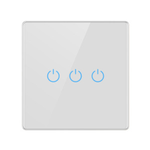 Huck Glass <b>Touch</b> Wall <b>Switch</b> 2 Gang Self Resetting Smart Panel For Home Lighting Control - Product Image 3