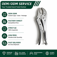 Pince de serrage à mâchoires courbées en acier à haute teneur en carbone, multifonctionnelle, type Vise-Grip, outils à main, fourniture d'usine OEM, vente en gros OEM