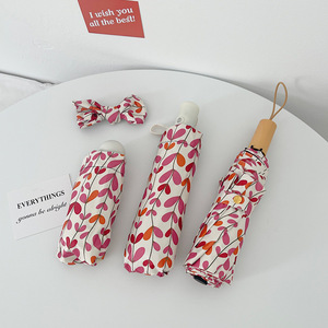 Paraguas plegable totalmente automático Fenale para niñas, protector solar compacto de viaje a prueba de viento, protección UV y lluvia de doble uso - Product Image 4