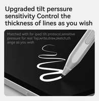 Slim Pen 2, Lápiz Óptico Pasivo Capacitivo de Plástico, Molde Privado, Compatible con Microsoft Surface Pro 10/8/9, 4096 Niveles de Rechazo de Palma, Detección de Ángulo de Inclinación