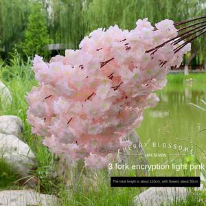 Hecho a mano realista 4 ramas <span class=keywords><strong>flor</strong></span> <span class=keywords><strong>de</strong></span> cerezo 3 tenedores pera <span class=keywords><strong>Flor</strong></span> <span class=keywords><strong>de</strong></span> melocotón flores artificiales <span class=keywords><strong>de</strong></span> plástico decoración <span class=keywords><strong>de</strong></span> boda simulación - Product Image 5