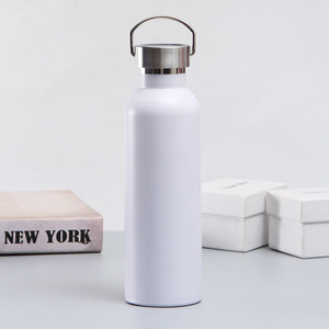 New American Style Stainless Steel Vacuum Insulated Water <b>Bottle</b> Wide Mouth Steel Lid Handle for Outdoor Sports Travel - Product Image 5