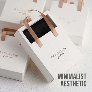 Caja de Regalo de Boda Minimalista Bee, Caja Nupcial Simple y Elegante con Cierre Magnético, Logotipo Personalizado, Papel Artesanal, Caja Pequeña para Joyería - Product Image 1