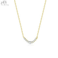 Collier Pendentif en Or Massif 18 Carats Fait Main avec Diamants Naturels Véritables, Couleurs Mixtes, Bijoux de Fiançailles, Usage Quotidien, Vente en Gros