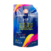 Pochette à bec verseur en aluminium imprimée sur mesure 500g 1kg, sac Mylar anti-fuite à fond plat pour poudre de toner