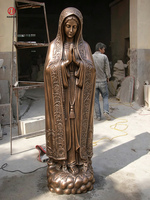 Statues de la Vierge Marie grandeur nature en bronze, figurines religieuses chrétiennes pour l'extérieur, décoration de la maison, HADUN