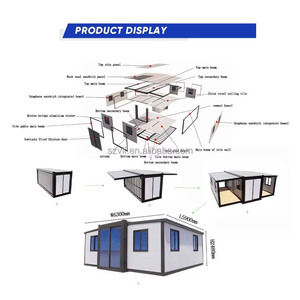 Casa Contenedor Expandible de Techo Triangular, Apartamento de Lujo en China, Casa Contenedor Expandible en Venta a Bajo Precio para Hotel - Product Image 5
