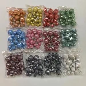 2024 NEW 20pcs Mixed Ball 1 Bag Birthday Cake Decoration Topper Flash Pastel Ball Baking Foam Wholesale Factory Party Supplies