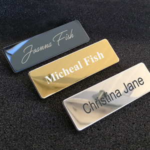 Lingshi Tùy Chỉnh Kim Loại Men Pin Quà Lưu Niệm Nhân Viên Thẻ Tên Ve Áo Pins Phù Hiệu Cho Phù Hợp Với Nam Giới Với Từ Tính Hoặc An Toàn Pin - Product Image 1