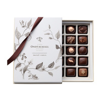 Boîtes à truffes 12 pièces intérieures en forme de tiroir de couleur personnalisée pour boîte cadeau chocolat caramel