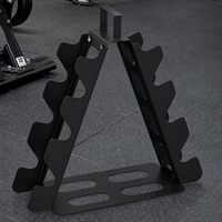Support de Rangement Commercial SK pour Haltères avec Roues – Organisateur Compact Multi-Niveaux pour Équipement de Fitness et de Gym