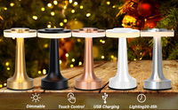 Haute qualité Portable hôtel Restaurant Usb charge bougie décorative contrôle tactile lampe de Table sans fil