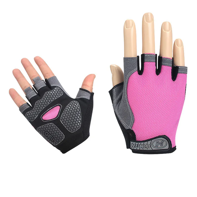 guantes Outdoor Anti Slip Half Finger Short Gym Sports Gloves Cycling Mountain Bike Riding Gloves
