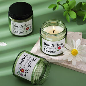 Bougie parfumée artisanale à parfum durable, étiquette personnalisable, bougie parfumée vintage de luxe <span class=keywords><strong>en</strong></span> boîte avec couvercle - Product Image 1