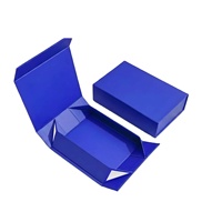 Boîte cadeau pliable en papier laminé écologique Cailyn pour le commerce extérieur, avec double couvercle magnétique, option cadre photo, légère