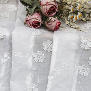 Meilleure vente 3d tissu de broderie dentelle de fibre de <span class=keywords><strong>lait</strong></span> tissu de mariée pour robe de mariée - Product Image 1