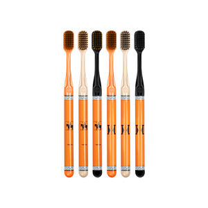 Vabessa שיניים ניקוי מברשות, מברשת שיניים יוקרתי עם זיפים רכים ניקוי עמוק כתום תיבת מתנה מברשת לשימוש ביתי - Product Image 4