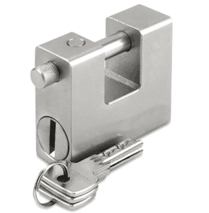 Square Sturdy Outdoor Safety Padlock <b>Garage</b> <b>Doors</b> Containers Solid Brass Keyed <b>Security</b> for Garden Sheds Shutters Gates - Product Image 3