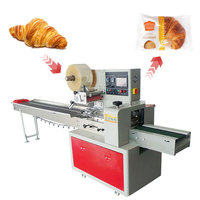 Máquina automática de envasado de pan para panadería, sellado en caliente, embalaje de pan largo para pasteles y almohadas