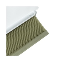 Persianas Celulares Opacas Persilux Sin Herramientas, Sin Perforaciones, Inalámbricas, Tipo Panal de Abeja, Fáciles de Instalar, para Ventanas Interiores, Color Gris, 18 Pulgadas de Ancho