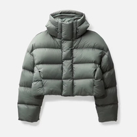 Veste d'hiver épaisse et chaude de haute qualité personnalisée pour homme, veste à capuche à fermeture éclair, veste matelassée surdimensionnée