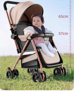 รถเข็นเด็กแบบพับได้สองทาง โครงสแตนเลส น้ำหนักเบา รองรับน้ำหนัก 20 กก. สำหรับเด็กอายุ 0-3 ปี สามารถนั่งและนอนได้ ล้อหลังขนาดใหญ่ ยี่ห้อ Tongxien รุ่น <span class=keywords><strong>XHX</strong></span> - Product Image 4