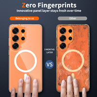 Funda Magnética Transparente Antirrayaduras de 1.5 mm para Samsung S26 Ultra, Funda para Teléfono Móvil con Carga Inalámbrica a Prueba de Golpes