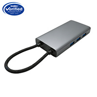 Prix d'usine, concentrateur USB-C 7 en 1 vers USB 3.0, station d'accueil, adaptateur USB pour Mac