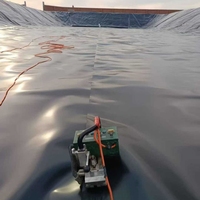 Revestimiento para Estanques de HDPE de 0.3mm, 0.5mm y 1mm, Marca GM13, Nuevo de Fábrica, Personalizado, Utilizado en Agricultura, Recursos Hídricos e Ingeniería Civil