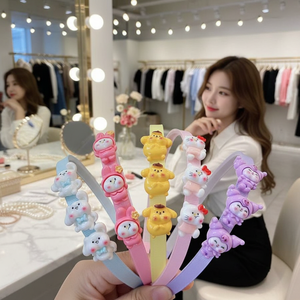 Trending Korean Style Cute Pearl Fabric Metal Hairband <b>Women</b> Girls' Fashion Accessory Hot Sale Wholesale Bride <b>Headband</b> Included - Product Image 3