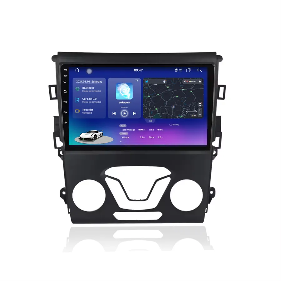 Dvd Player mobil Android 13 8core 12 + 512GB, untuk Ford Mondeo Fusion 2012 2013 2014-2019 mobil-play Bt Gps Stereo