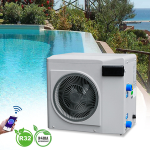 Bomba de Calor de Fuente de Aire para Calentar <span class=keywords><strong>Agua</strong></span>, <span class=keywords><strong>con</strong></span> Inversor de CC y Refrigerante R32, para Piscina, Calefacción o Refrigeración, Venta de Fábrica - Product Image 2