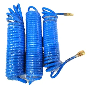 1/4" 5/16 recoil air 100ft hose Spring trachea PU trachea hose Air compressor Spring tube