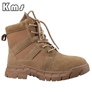 KMS 사용자 정의 도매 야외 낮은 발목 코요테 내구성 경량 겨울 전술 전투 부츠 남성용