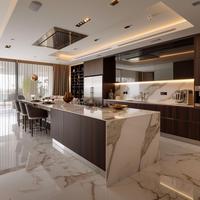 Meubles de cuisine modernes de luxe en bois massif sur mesure, style Shaker, armoires de cuisine modulaires haut de gamme, nouveau design 2026, qualité supérieure