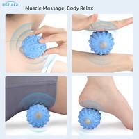 BDE Nouvelle balle de massage intelligente électronique en plastique TPR solide à double tête, remplaçable, pour la relaxation musculaire et les exercices de yoga